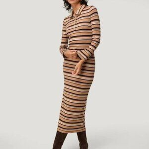 Rouje Mauricette Striped Polo Dress